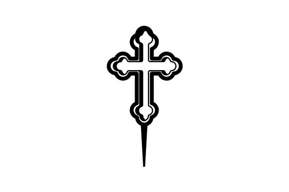 Christian Cross Cupcake Topper Crafts