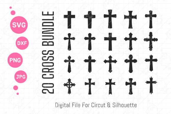 Christian Cross Svg Cross Silhouette Graphics for Publishers