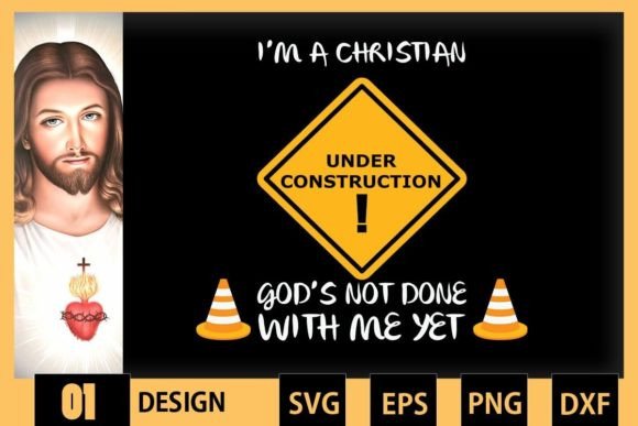 Christian Under Construction Graphics for Crafts