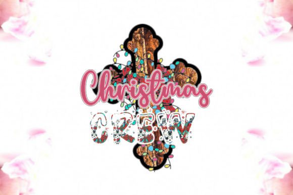 Jesus Christmas Crew Sublimation Graphics for Crafts