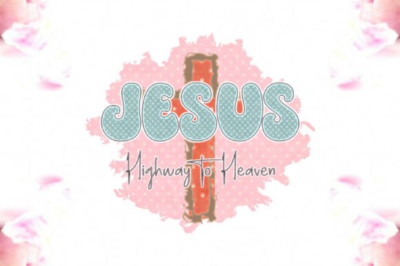 Jesus Highway to Heaven PNG: Graphics for Crafts and Digital Products