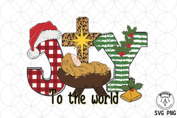 Joy Jesus Christmas SVG Sublimation: Graphics & Crafts for Brands