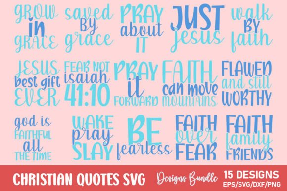 Tote Christian Quotes Typography Graphics Review